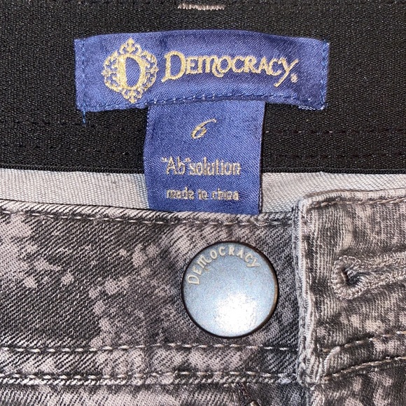Democracy Absolution snake print skinny jeans Sz6 - Picture 6 of 9
